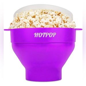 Hotpop Microwave Popcorn Popper, Silicone Popcorn Maker, Collapsible